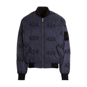 424 Men's Reversible Logo Bomber Jacket.